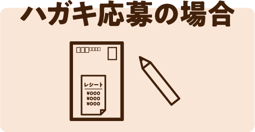 ハガキ応募の場合